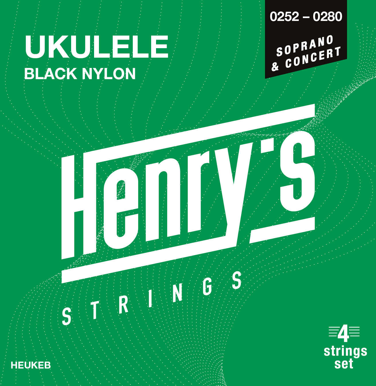 HENRY’S Ukulele Black Nylon 0252-0280 Strings - Hlavní obrázek