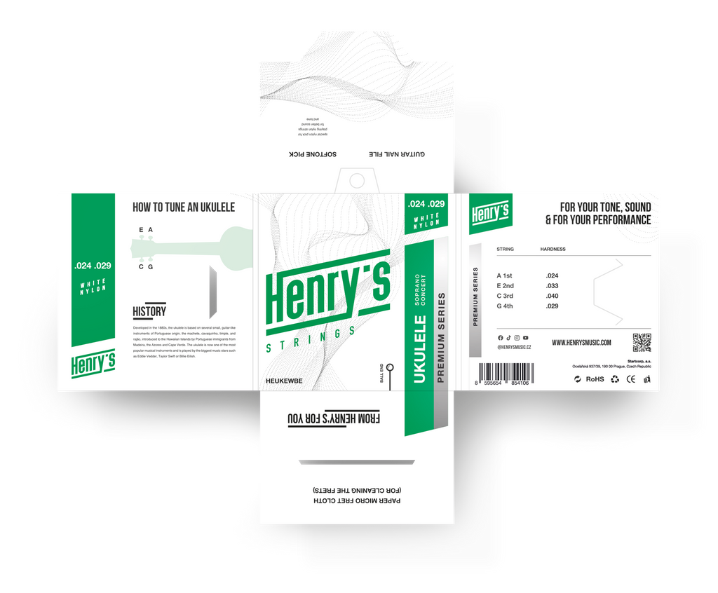 HENRY’S PREMIUM Strings - Henry`s Strings - Soprano/Concert Ukulele, Ball End, NylonGalerijní obrázek č.1