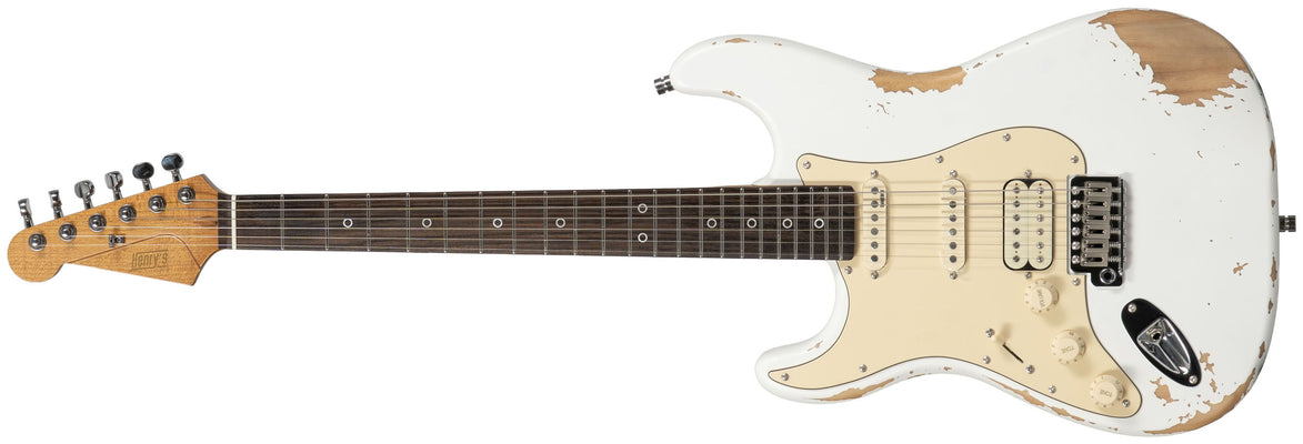 Henry's LH Snake II Aged ST-1L Rattle - White