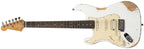 Henry's LH Snake II Aged ST-1L Rattle - White