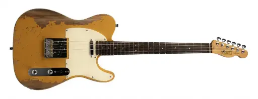 [HERSTLYL] Henry's TL-1 The Comet Electric Guitar - Yellow Relic Finish
