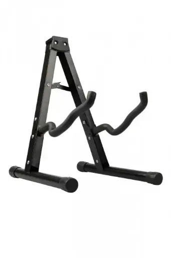 [HESTAND01F] Henry's Universal Folding Guitar Stand - Metal for Electric and Acoustic Guitars, Black