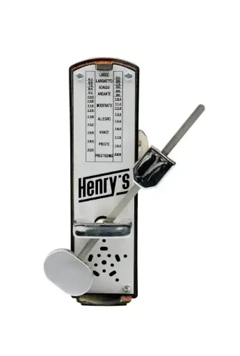 [HEMTR-1BW] Henry's HEMTR-1 Precision Mechanical Metronome - Versatile, Compact, Brown