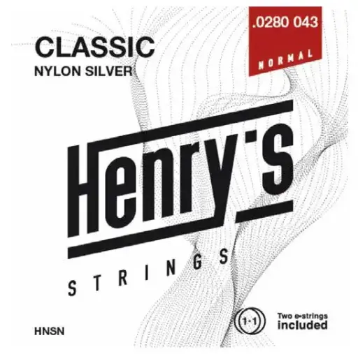 [HNSN] Henry's Classical Normal Tension Silver-Plated Nylon Guitar Strings
