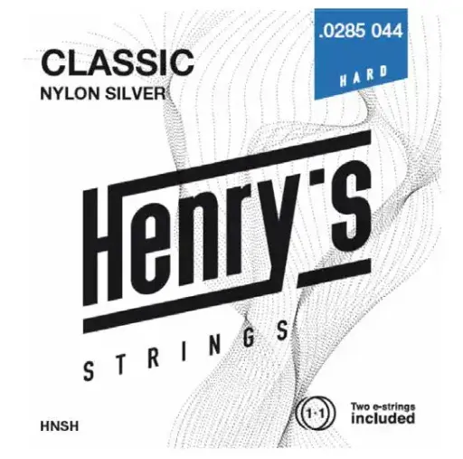 [HNSH] Henry's Classical Hard Tension Silver-Plated Nylon Guitar Strings