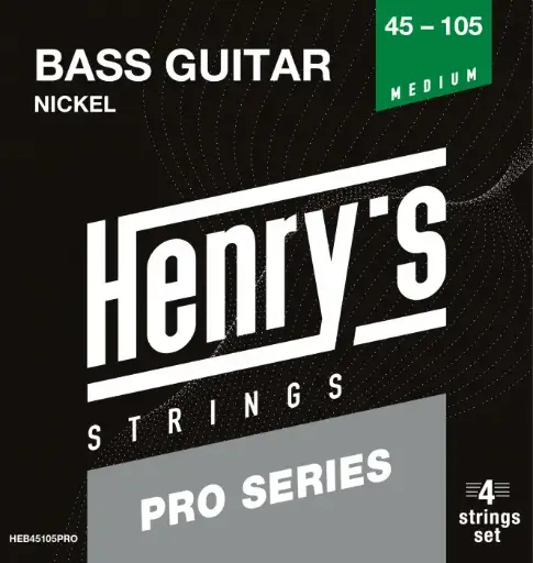 [HEB45105PRO] Henry's Bass Medium 045-105 Nickel-Plated Steel Strings