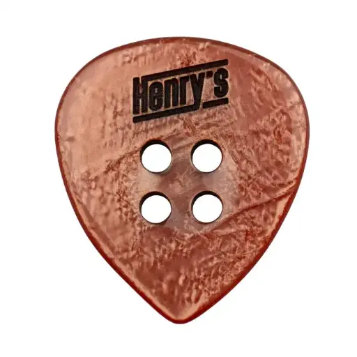 [HEBUTMS] Henry's Buttone Orange Special Resin Guitar Pick - 2.00 mm