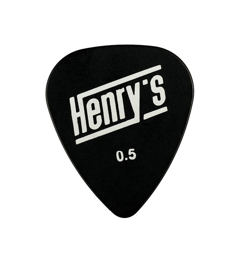 [HETEX50MP] Henry's Textone Black Tortex Guitar Pick Multipack - 0.50 mm
