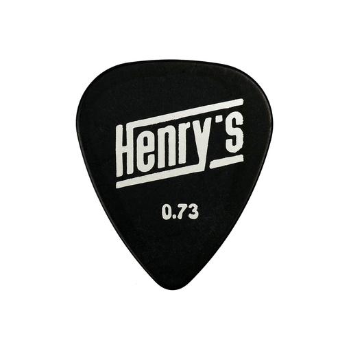 [HETEX73MP] Henry's Textone Black Tortex Guitar Pick Multipack - 0.73 mm