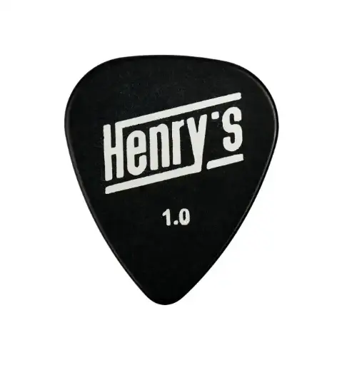 [HETEX1MP] Henry's Textone Black Tortex Guitar Pick Multipack - 1.00 mm